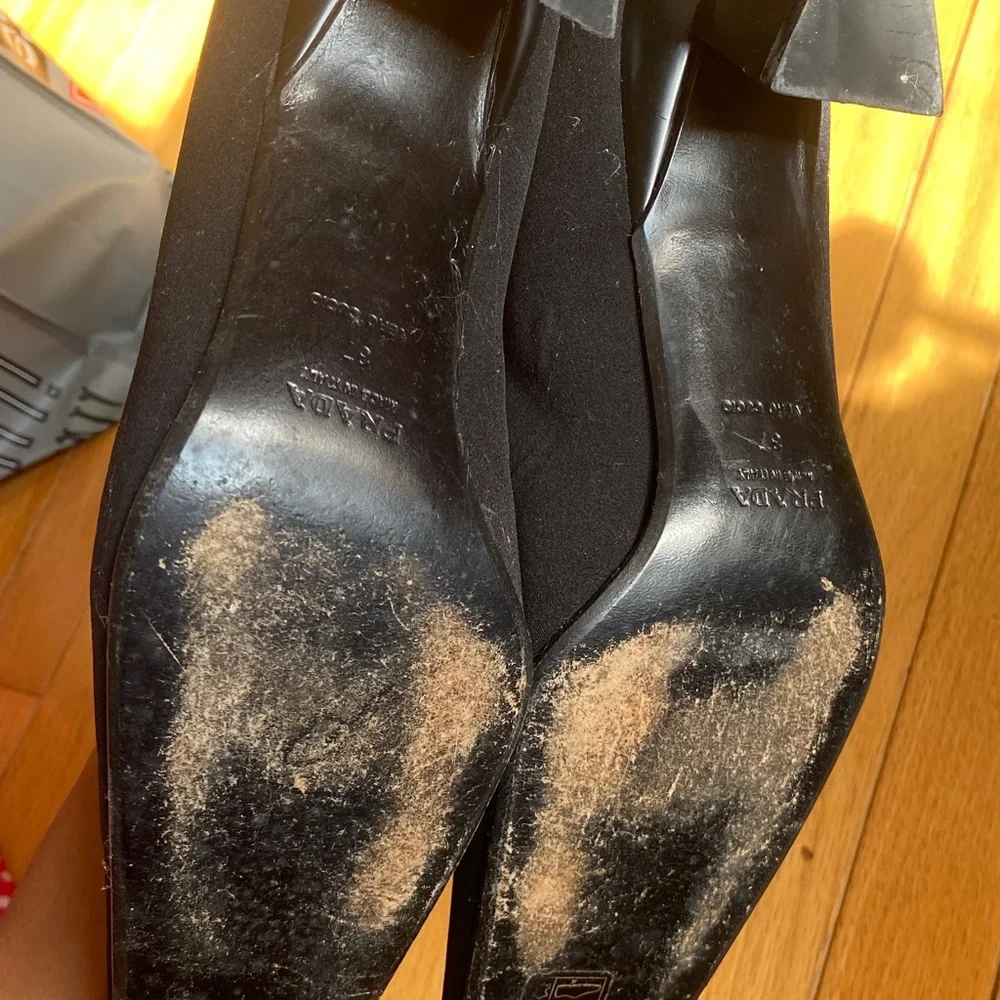 Prada vintage Women's Black Square Toe heels - Picture 4 of 6